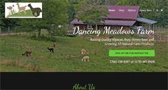 Desktop Screenshot of dancingmeadowsalpacas.com