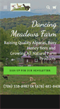 Mobile Screenshot of dancingmeadowsalpacas.com